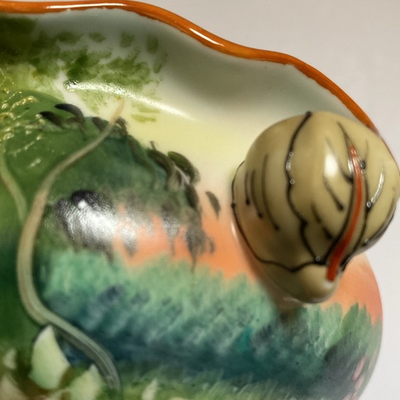Noritake hand painted small trinket dish with cute handles. - Picture 6 of 11